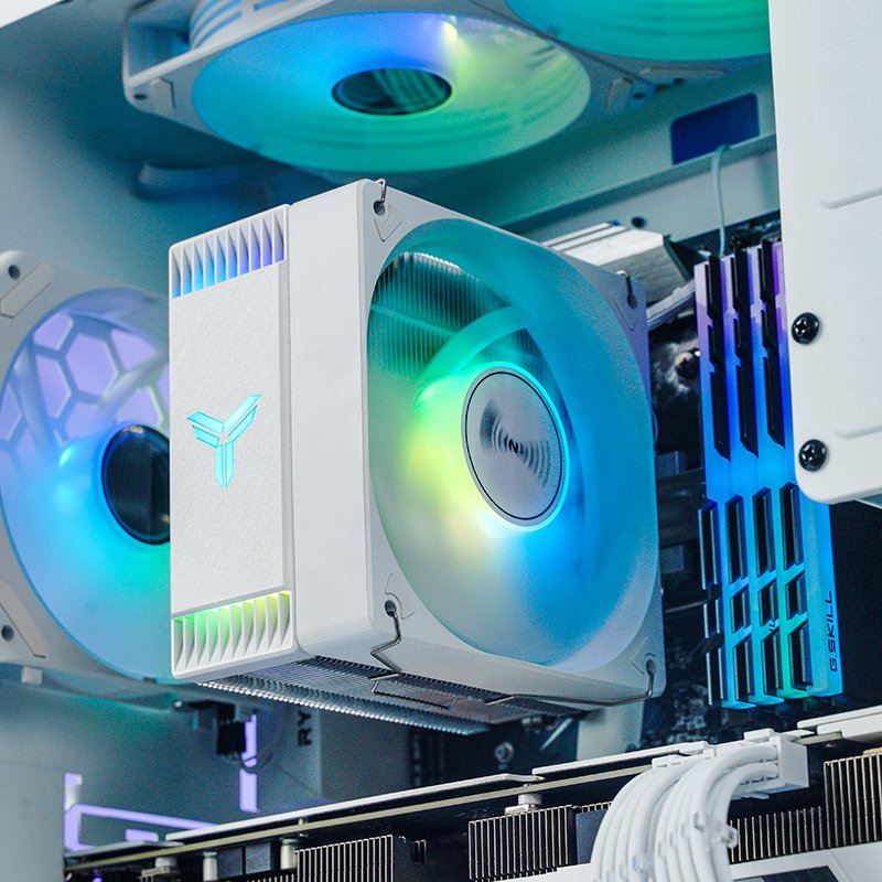 Jonsbo Cr-1000 Evo Cpu-Kühler, Argb - Blanco