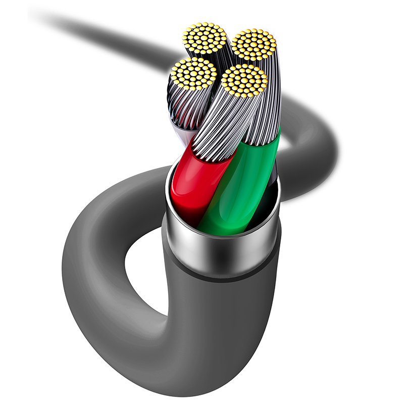 Kabel Usb Do Lightning Baseus Jelly, 2,4a 2m (Czarny)