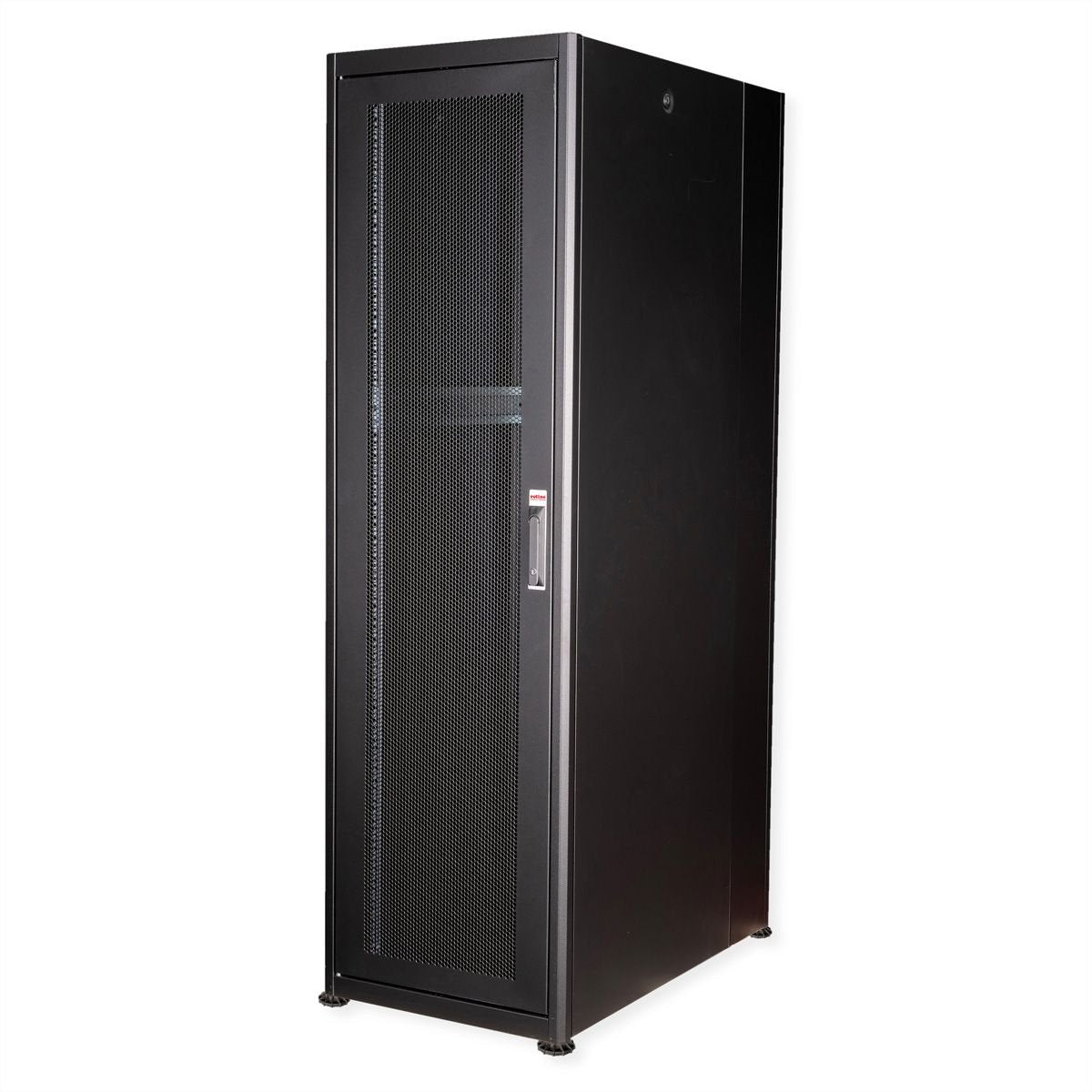 Roline 19-Zoll Serverschrank Basic 42 He, 600x1000 Bxt Perforiert Schwarz