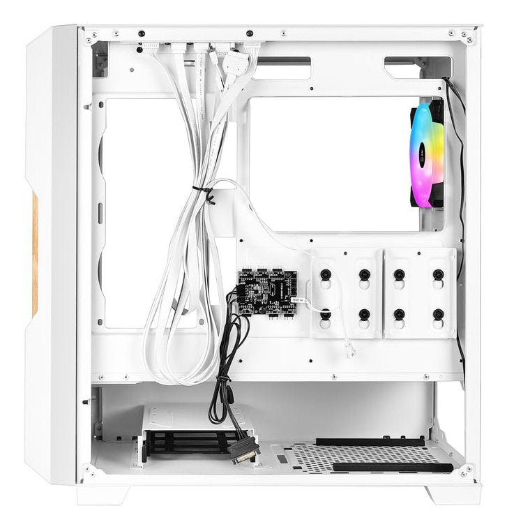 Azza Guardian 520ww Gaming Miditower Weiss Rgb Holzgitter Retail