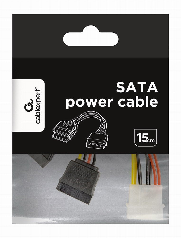 Gembird Cable De Alimentcion 5.25 Molex A Doble Sata 0.15m  Cc-Sata-Psy