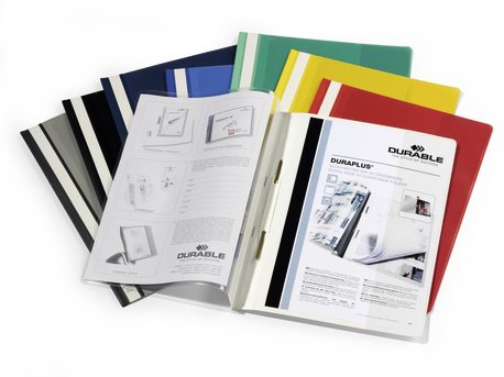 Carpeta Oferta Durable Duraplus Bolsillo Transparente Azul