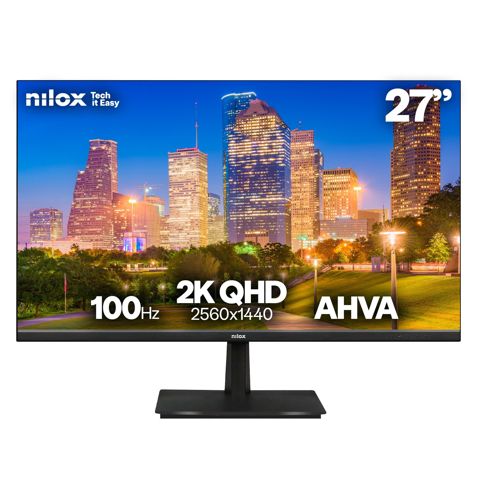 EAN 8431775035683 - Nilox NXM272K012 pantalla para PC 68,6 cm (27") 2560 x 1440 Pixeles 2K Negro imagen 1