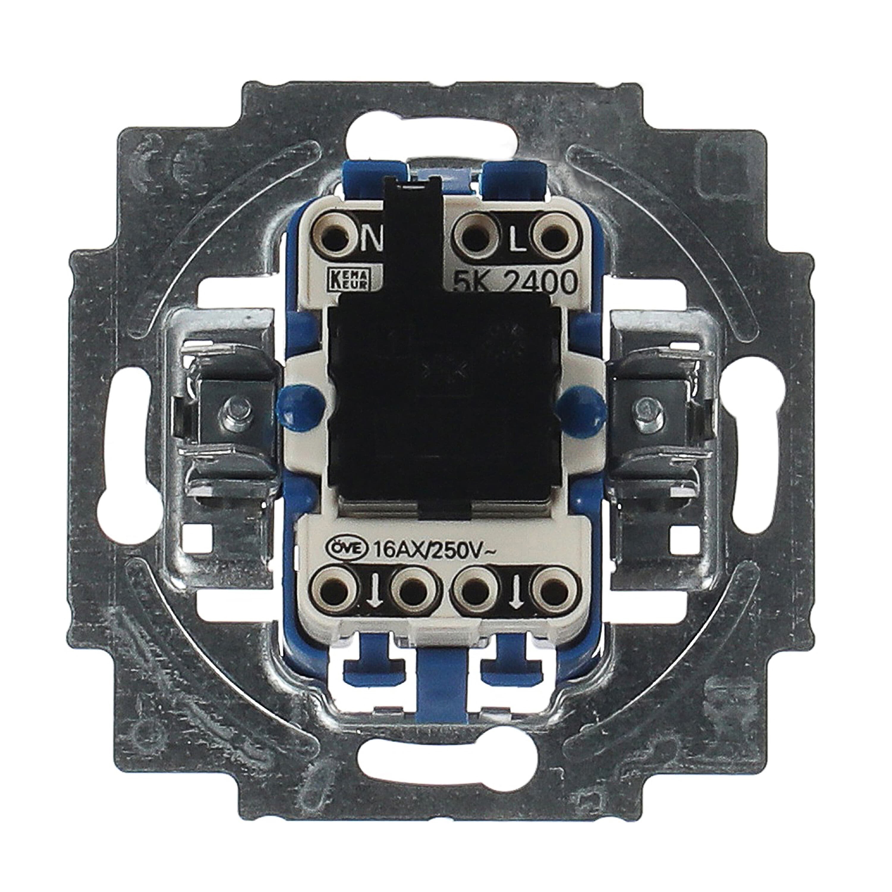 EAN 4011395223819 - Busch-Jaeger 2400/5 USK Interruptor oscilante Azul, Cromo imagen 4