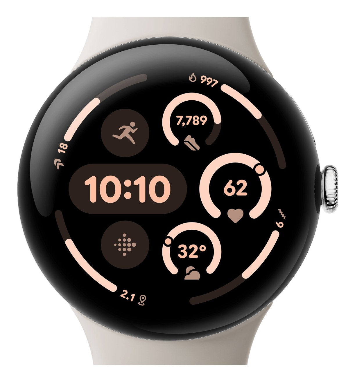 EAN 0840353907072 - Google Pixel Watch 3 AMOLED 45 mm Digital Pantalla táctil Plata Wifi GPS (satélite) imagen 1