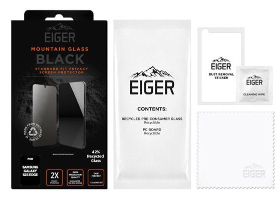 Eiger Sp Mountain Black Privacy Galaxy S25 Edge