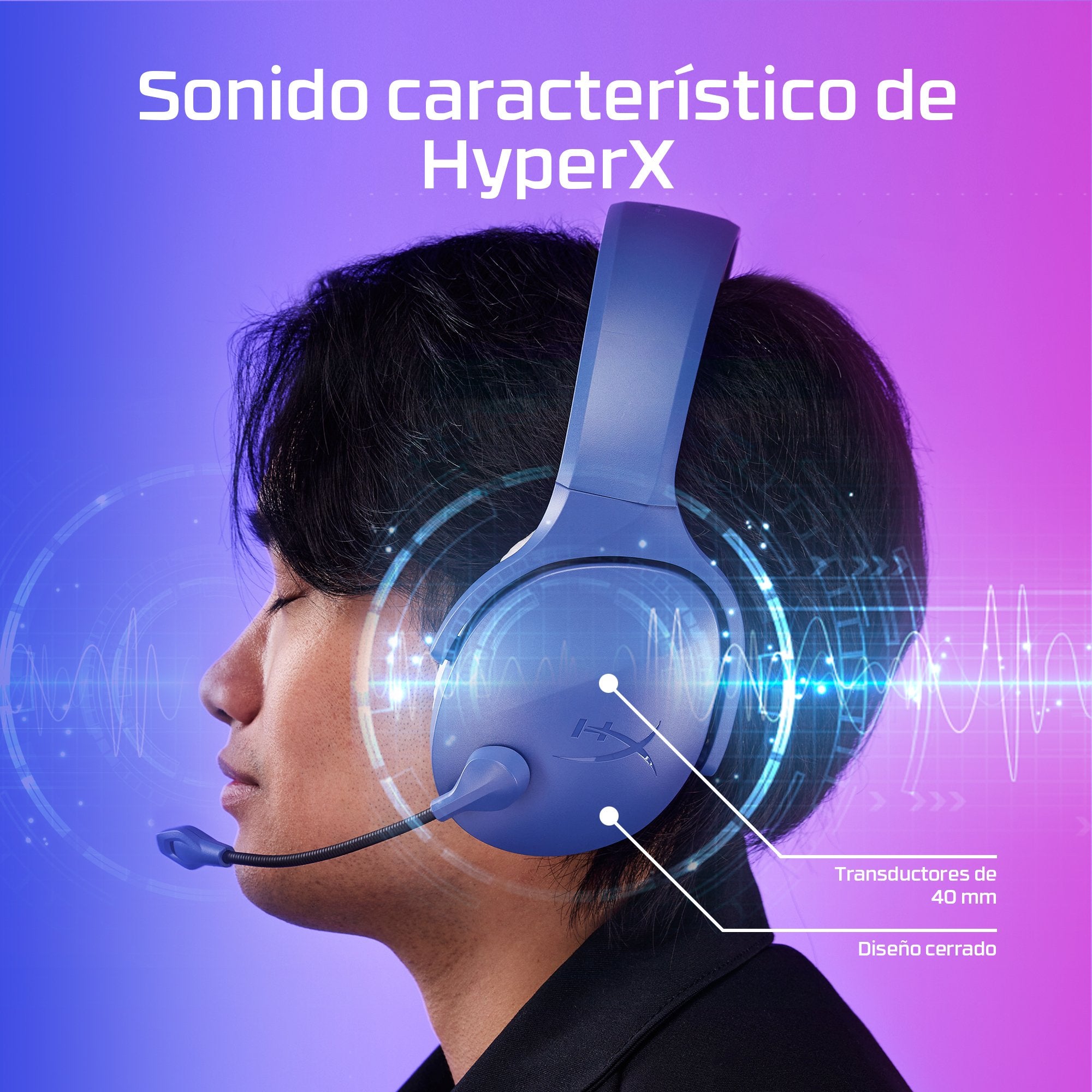 EAN 0198701202189 - HyperX Cloud Jet Wireless Black Gaming Headset Inalámbrico Diadema Juego USB tipo A Bluetooth imagen 6