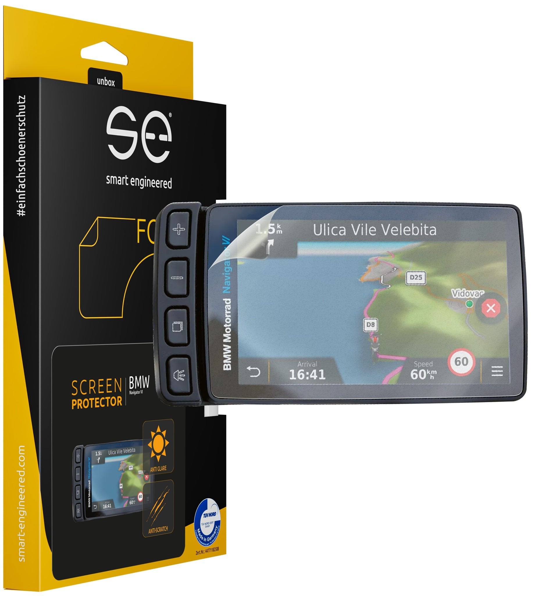 EAN 4262417870638 - Smart Engineered SE-DCP-2-0102-0200-1-M accesorio para navegador Protector para pantalla de navegador imagen 1