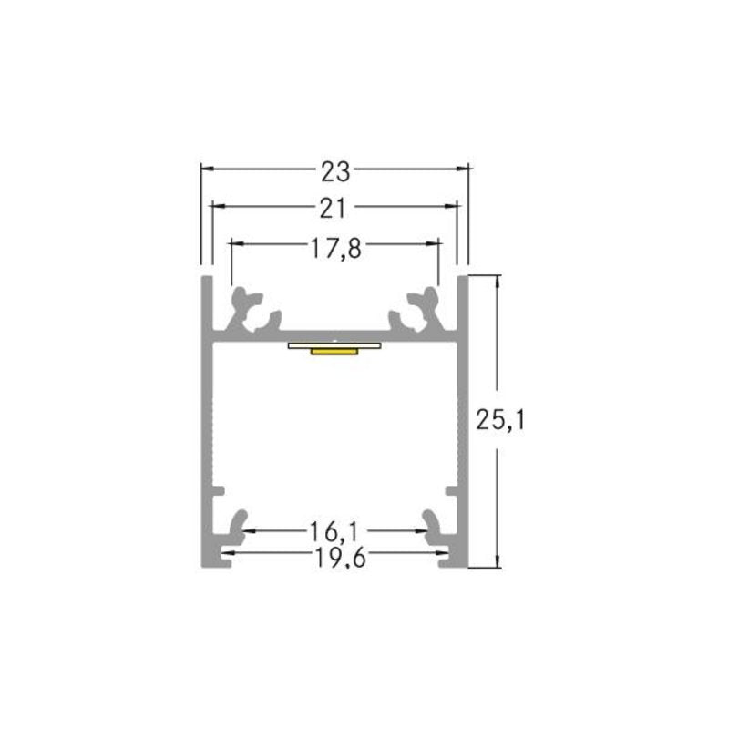 Brumberg 53603260 Ab-Profil Qualityflex Alu