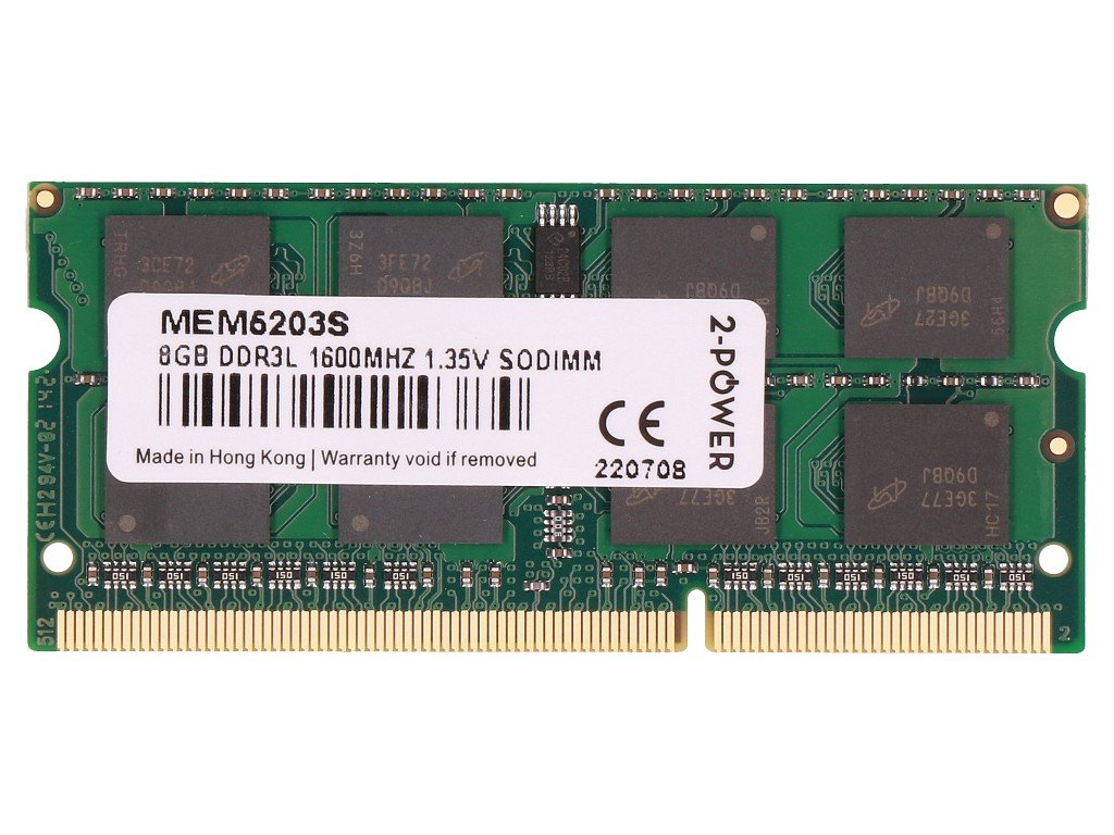 EAN 5055190114384 - 2-Power MEM5203S módulo de memoria 8 GB 1 x 8 GB DDR3L imagen 1