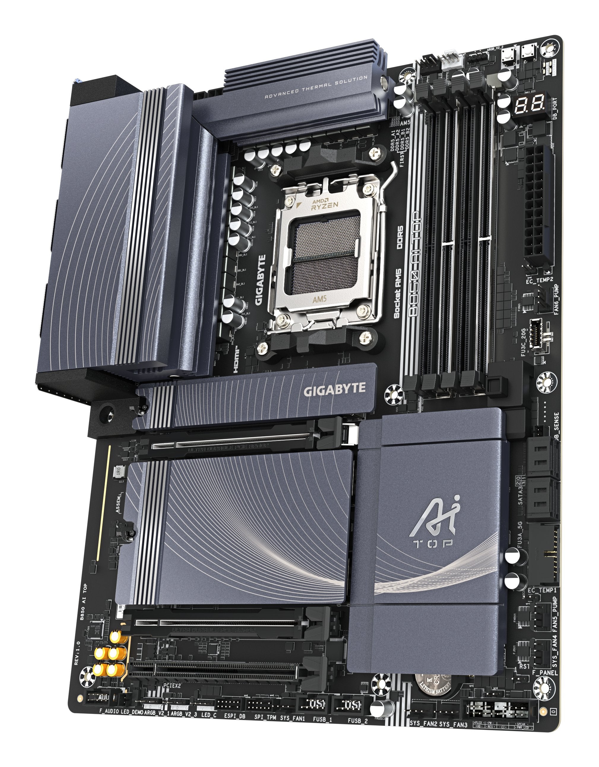 EAN 4719331866570 - GIGABYTE B850 AI TOP placa base AMD B850 Zócalo AM5 ATX imagen 4