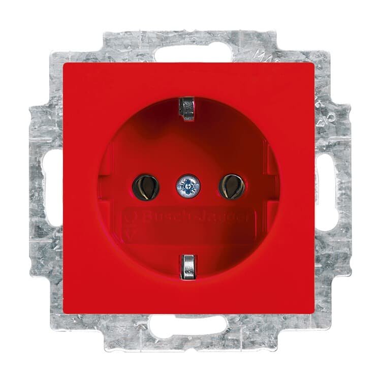 Busch Jaeger 20 Euc-917 Schuko Steckdosen-Einsatz Rot Busch-Balance Si