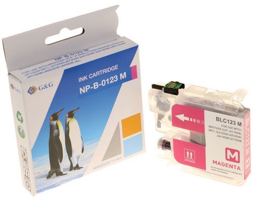 G&G Tintencartucho Compatible Con Brother Lc-123m Magenta