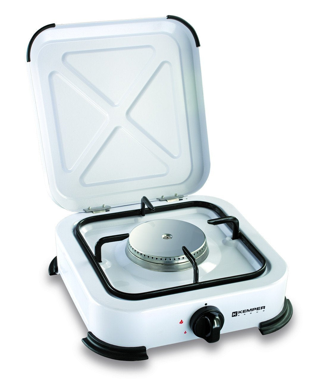 Cocina De Gas Butano/Propano Esmaltada 1 Quemador, Blanca, 270 X 300 X 90 Mm