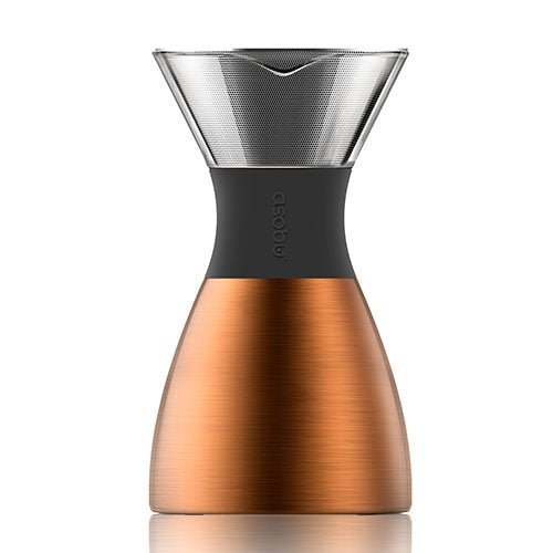 Asobu Pourover Cafetera De Filtrado Manual Negro, Cobre