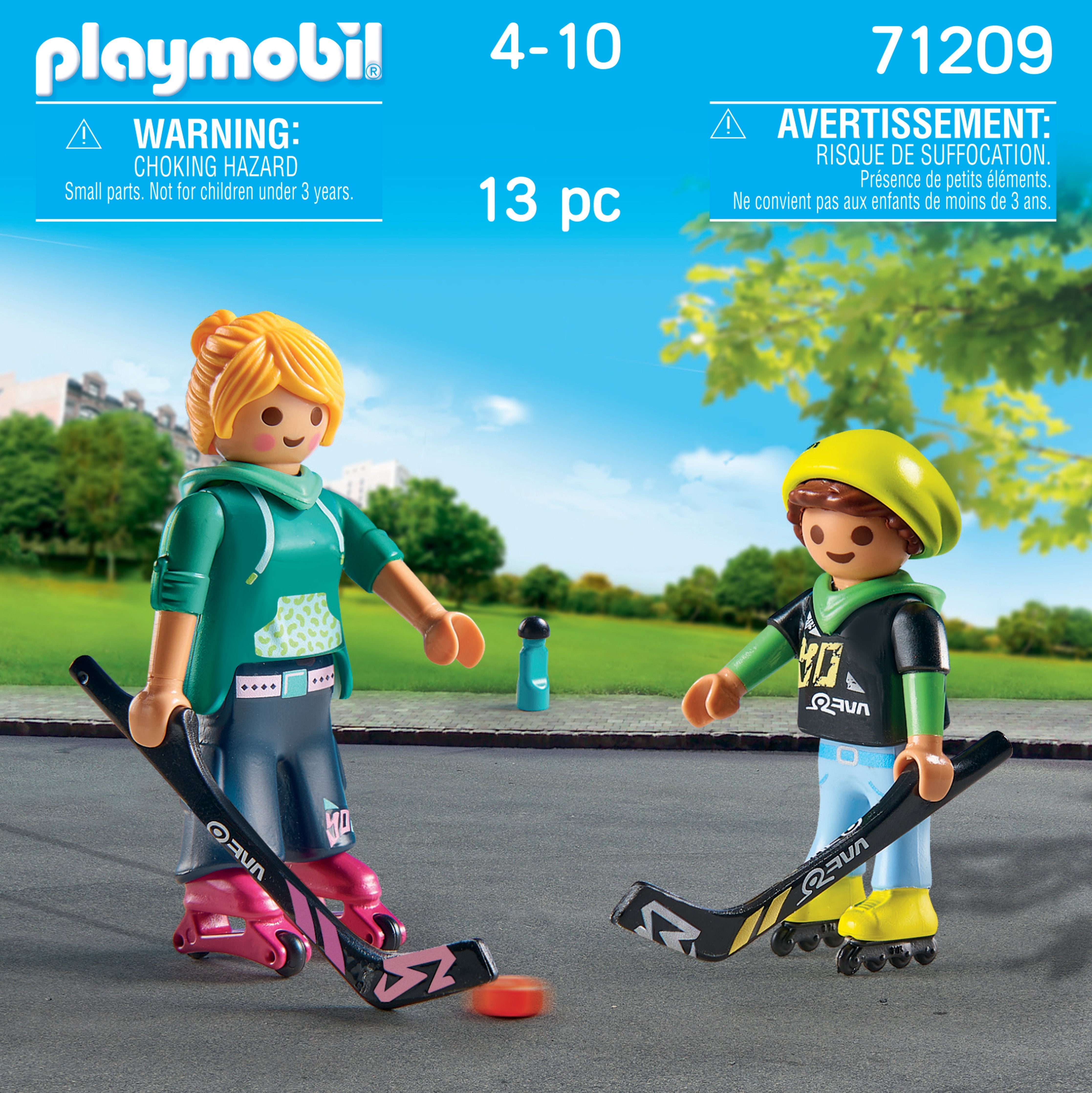 Playmobil 71209 Duopack Hocky Sobre Patrines Con Palos Y Disco.
