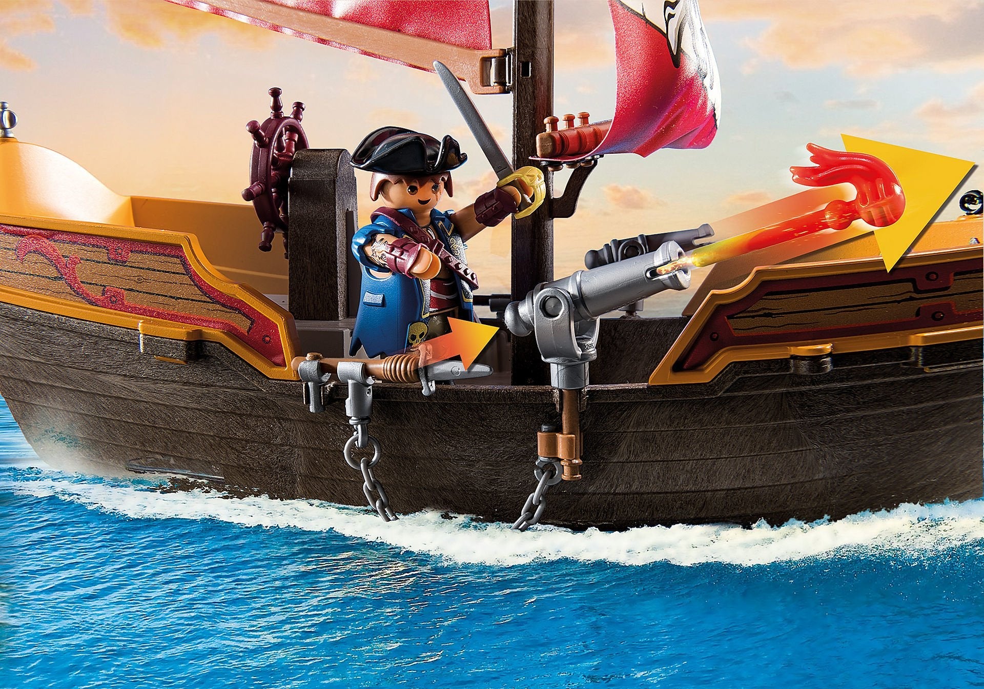 Playmobil Piraci 71418 Statek Piracki