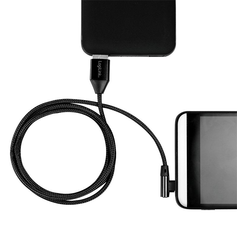 Logilink Cu0137 Cable Usb 0,3 M 2.0 Usb A Usb C Negro