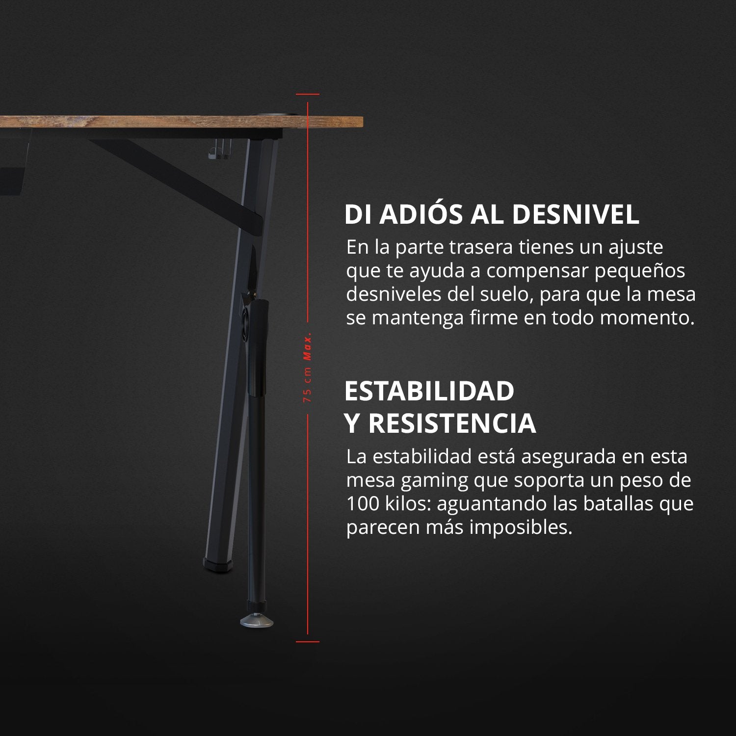 Drift Mesa Gaming Dz175 Avanzado Madera