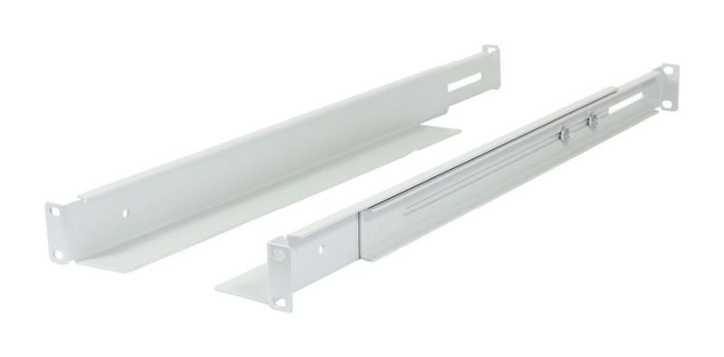 Allnet 19\"Schrank, Zbh. L-Schiene, Variabel, L=502-849mm, Lichtgris, 1 Paar(2mück),