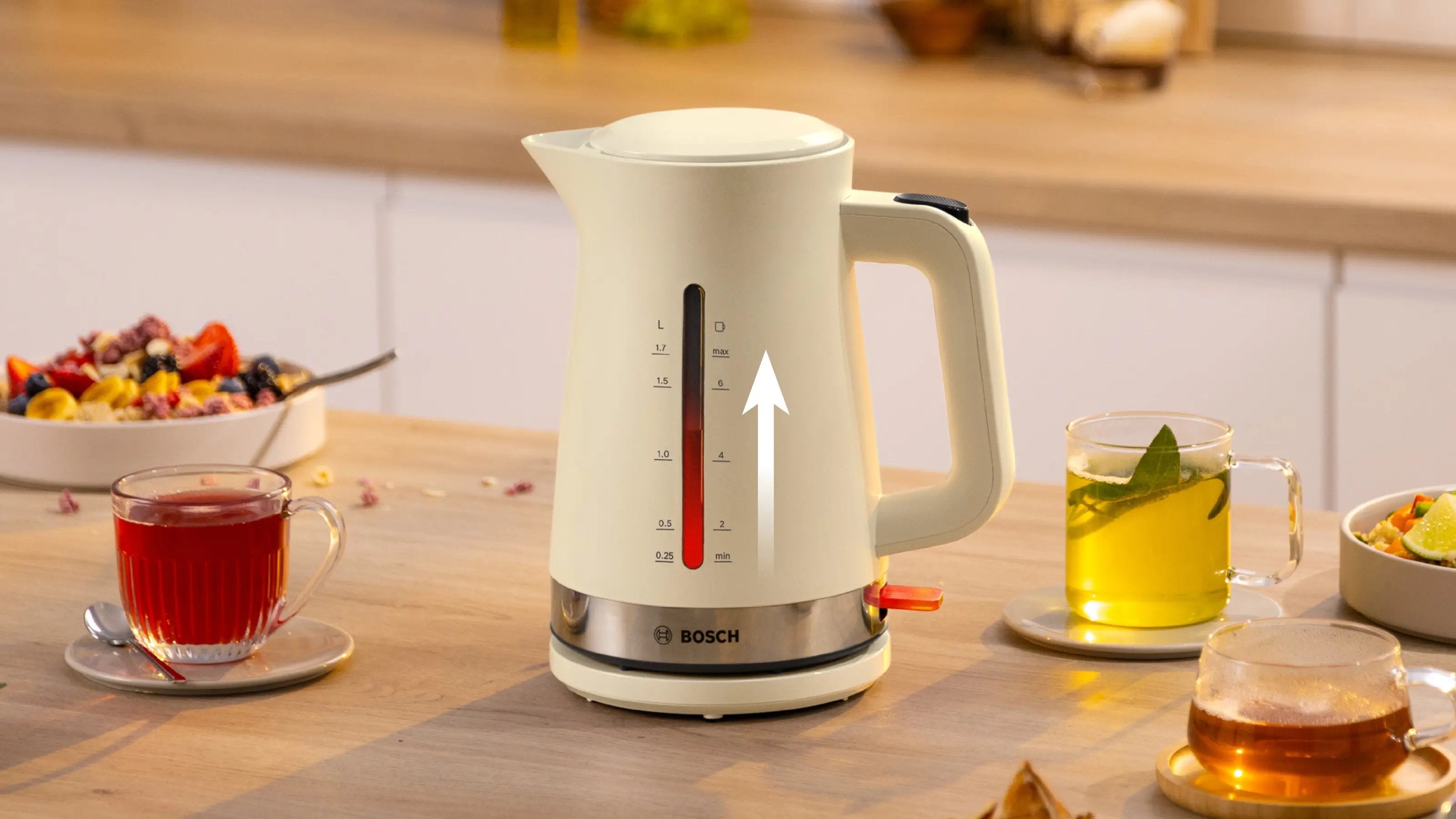 Tetera Eléctrica  Bosch Mymoment 1,7 L 2400 W Crema De Color