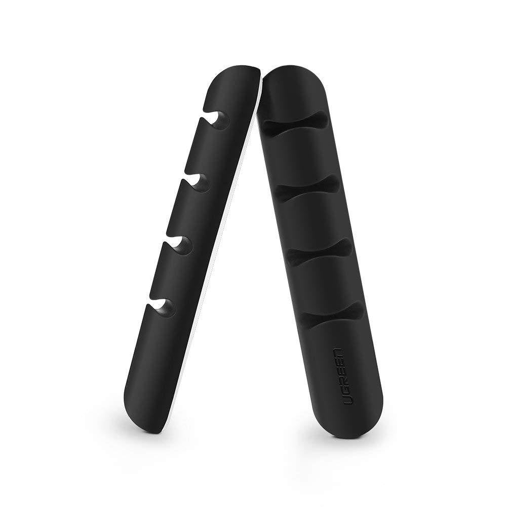 Organizer Para Cables 4 Sloty - 2 Unidades Negro
