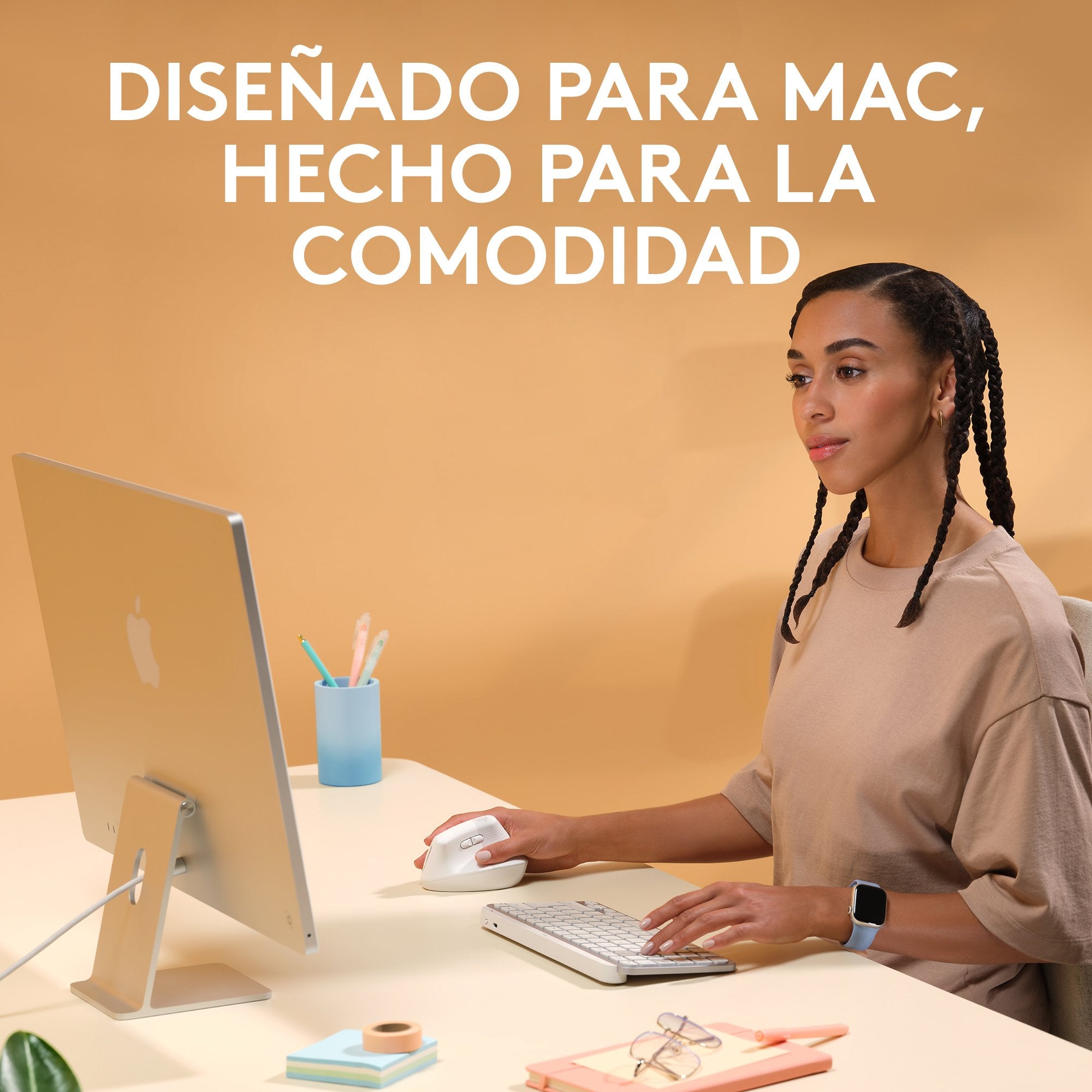 Logitech Lift For Mac Ratón Rf Wireless + Bluetooth Óptico 4000 Dpi