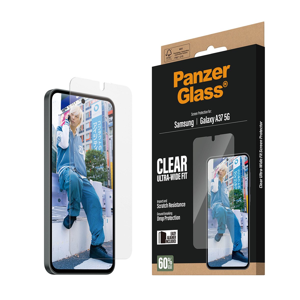 EAN 5715685033988 - PanzerGlass ® Screen Protector Samsung Galaxy A37 5G | Ultra-Wide Fit w. EasyAligner Protector de pantall imagen 6