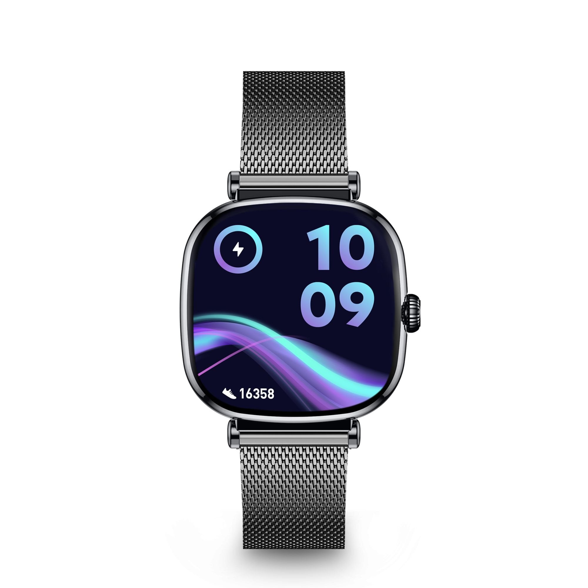 Ksix Iria Negro Smartwatch 1.7" 2 Correas (Metal + Silicona)