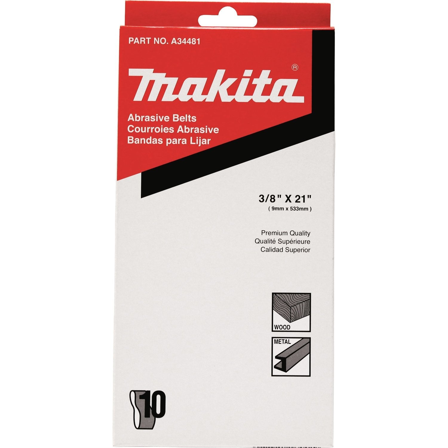 Makita Schleifband 9mm K120 10stk.