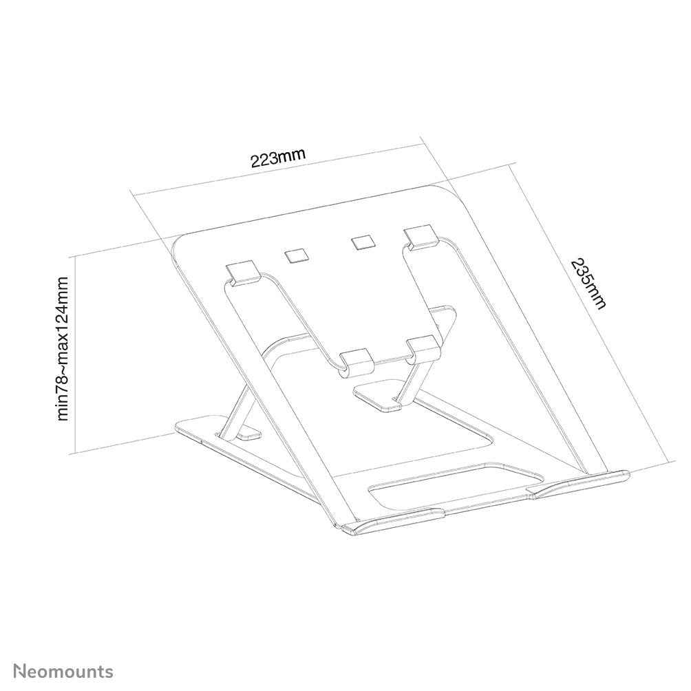 EAN 8717371448301 - Neomounts NSLS085BLACK soporte para ordenador portátil Negro 43,2 cm (17") imagen 17
