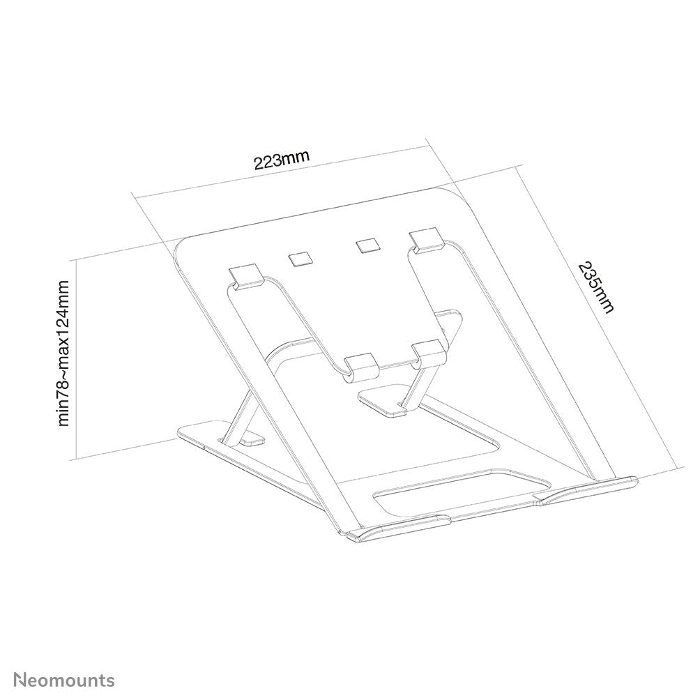 EAN 8717371448301 - Neomounts NSLS085BLACK soporte para ordenador portátil Negro 43,2 cm (17") imagen 17