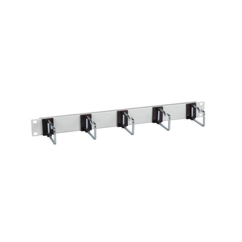 Efb 19" 1he Cableführungspanel,5x Mahlbügel 75mm, Gris