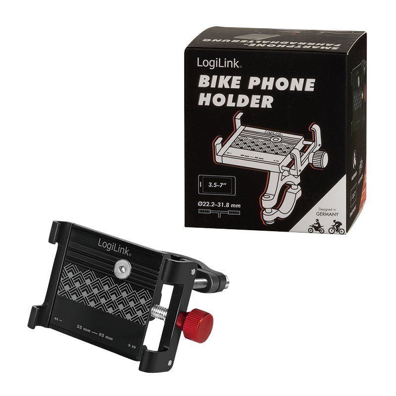 Logilink Aa0146 Soporte Smartphone 3,5-7", Negro, Rojo