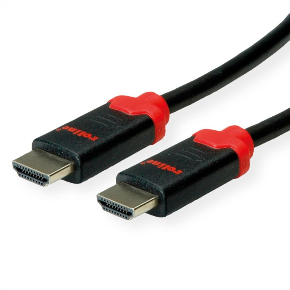 Roline 10k Hdmi Ultra High Speed Cable, St St, Schwarz, 3 M