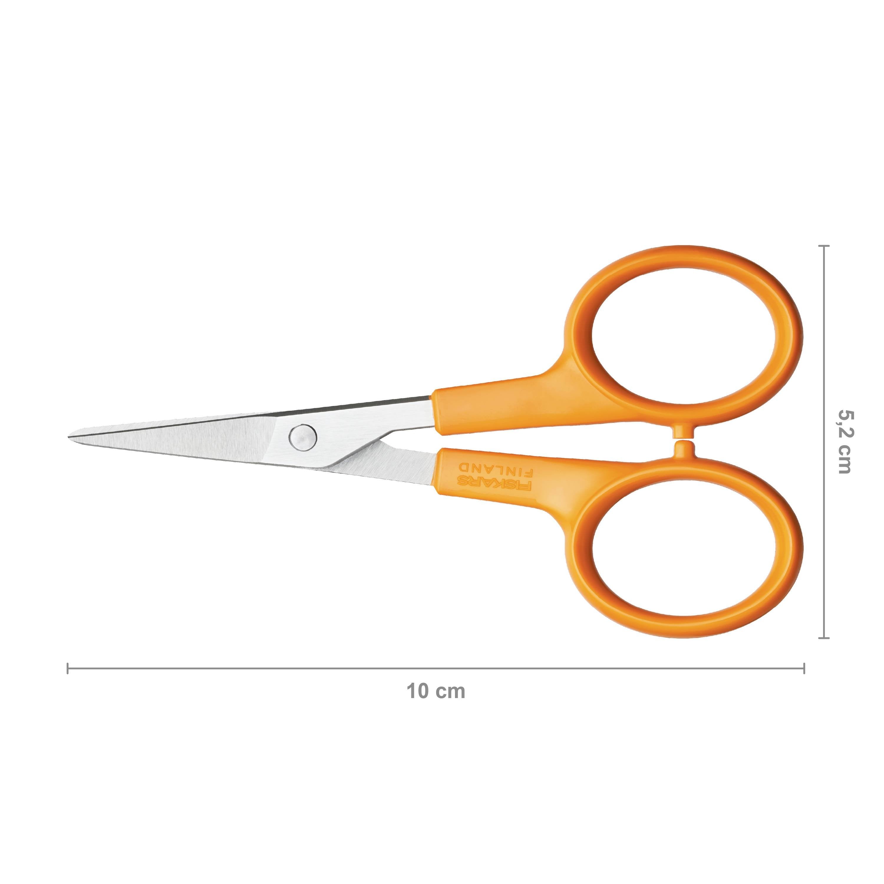 Fiskars 1005143 Stickschere, 10cm