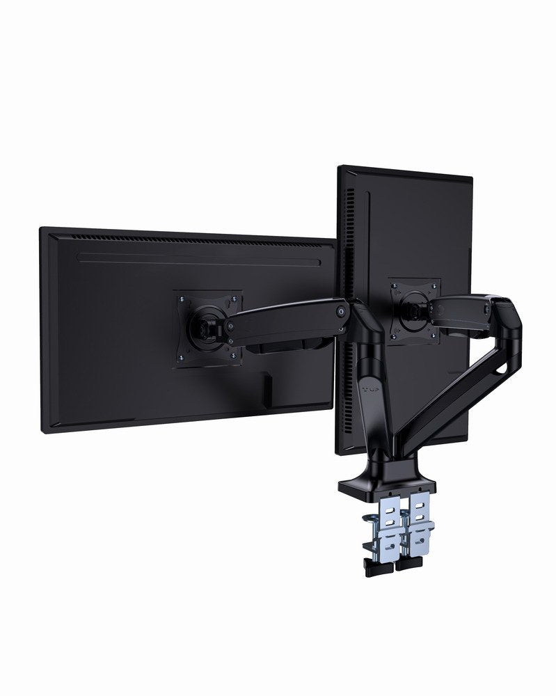 Soporte De  Escritorio Gembird Ma-Da2-03 Con Brazo De Montaje Para 2 Pantallas, 17-35, Hasta 10 Kg