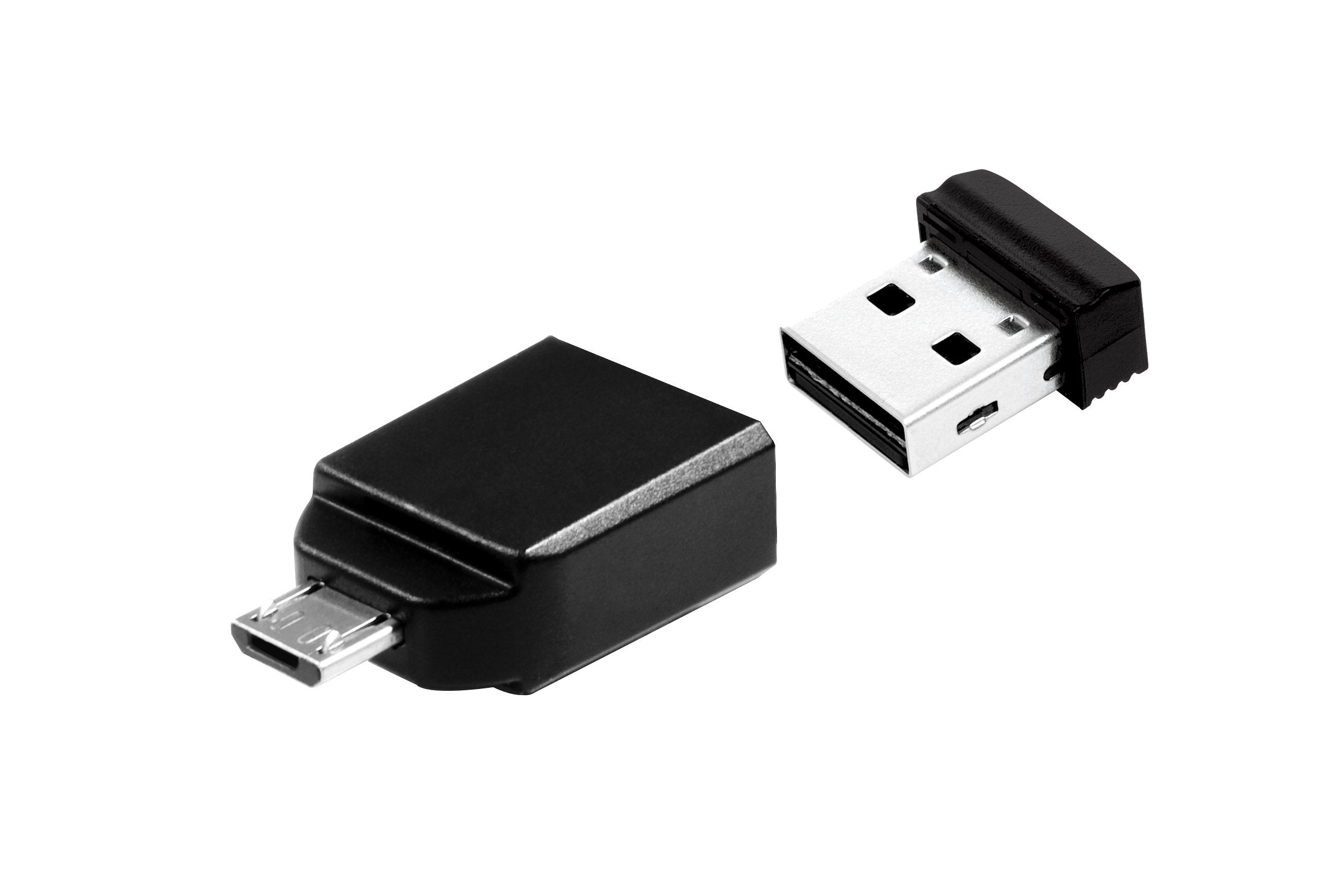 Pendrive Verbatim Nano On-The-Go 32gb Usb 2.0 Otg Con Adaptador Micro Usb Negro
