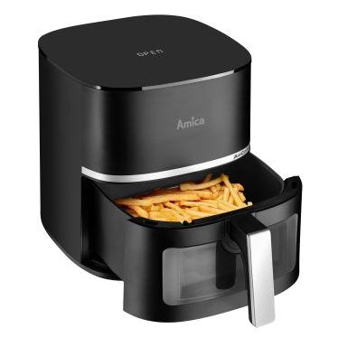EAN 5906006950972 - Amica AFM 5020 Sencillo 5,2 L Independiente 1600 W Freidora de aire caliente Negro imagen 3