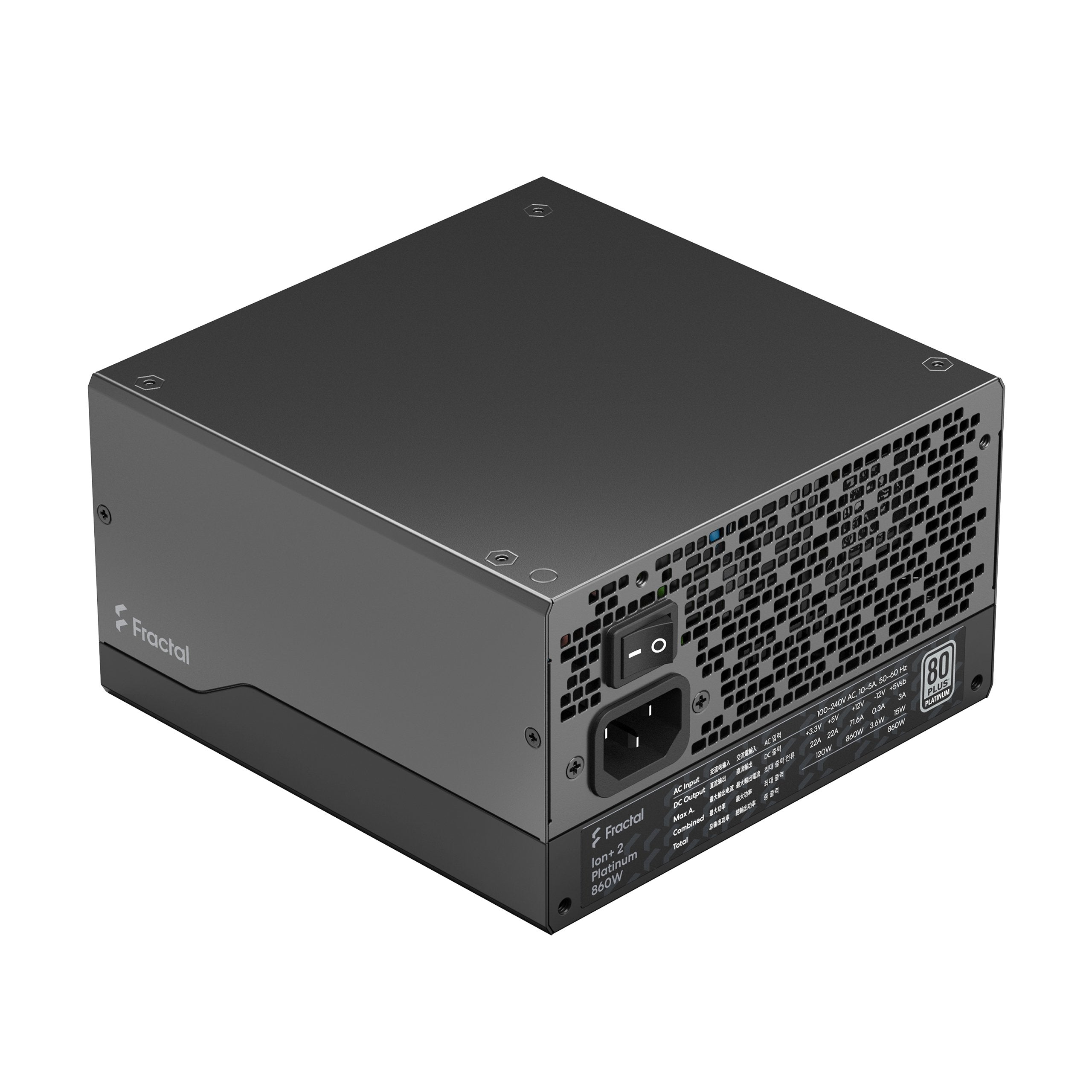 Fuente De Alimentacion Fractal Design Ion+ 2 Platinum 860w, Para Pc Fd-P-Ia2p-860-Eu