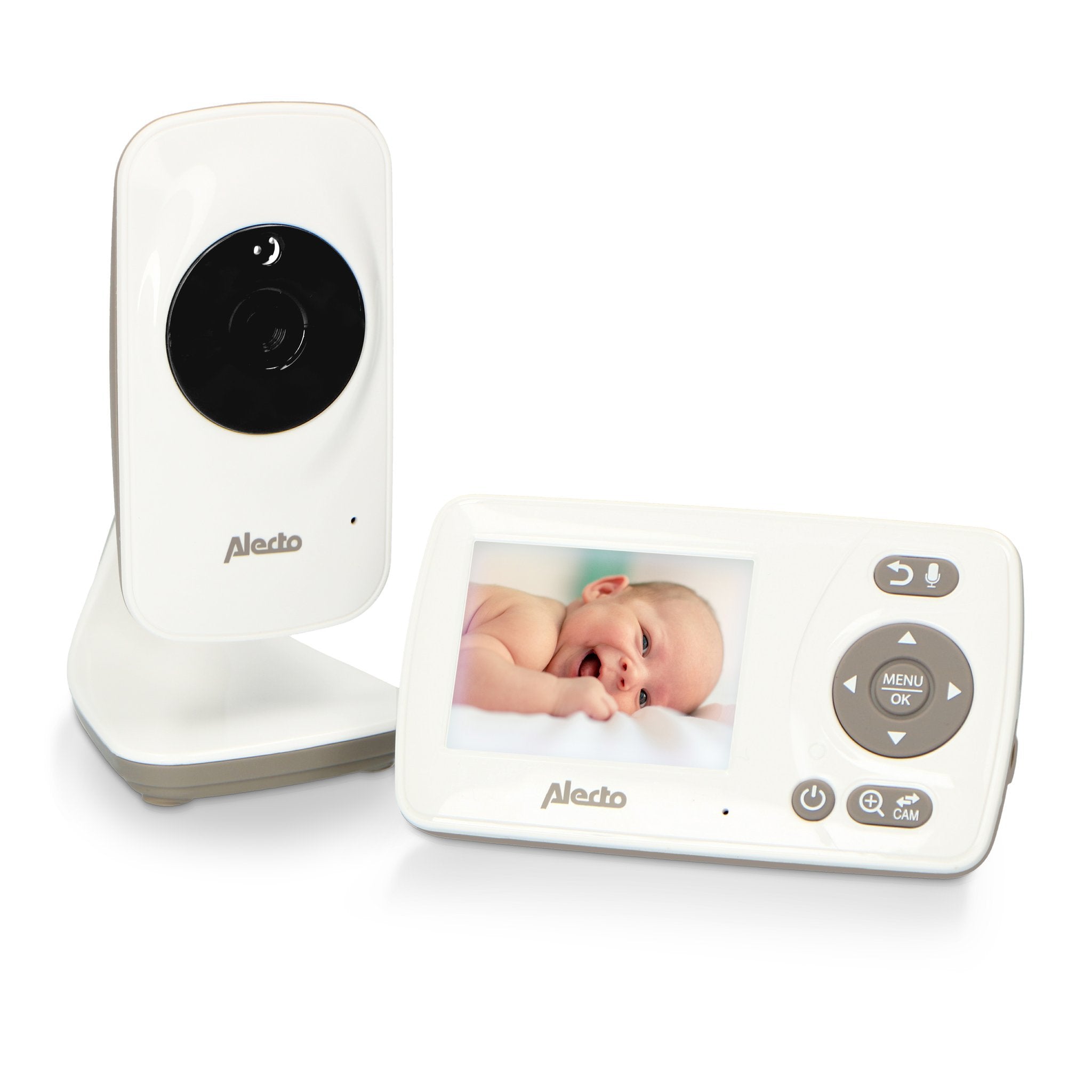 EAN 8712412585823 - Alecto DVM-71 video-monitor para bebés Gris pardo, Blanco imagen 1