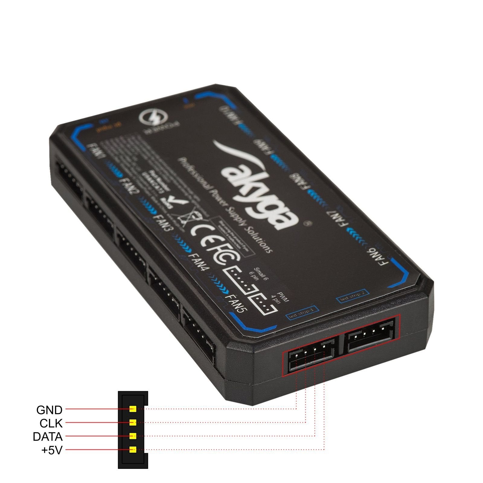 EAN 5901720136084 - Akyga AK-CA-73 parte carcasa de ordenador Universal Controlador RGB imagen 11