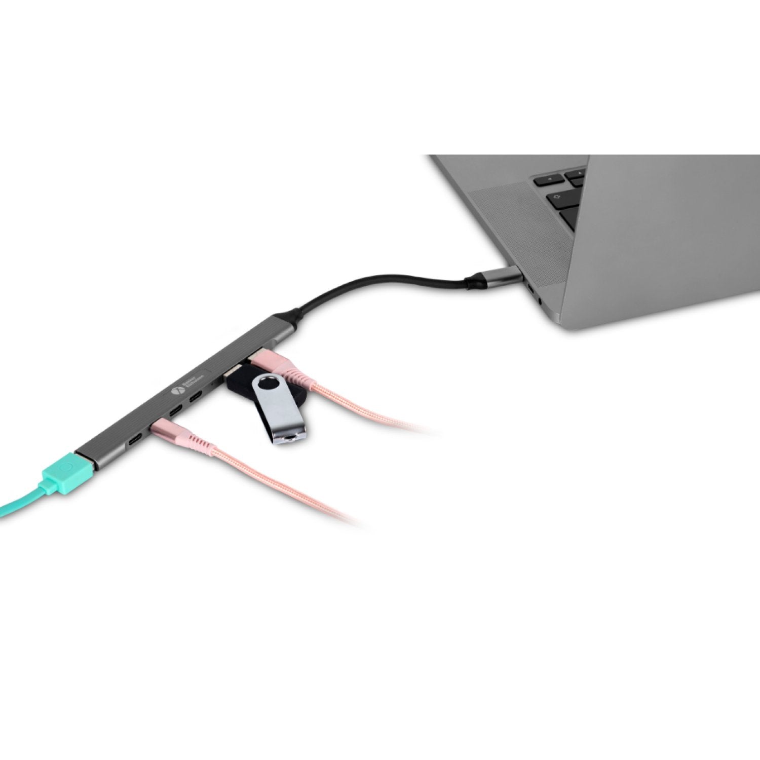 EAN 8719274677864 - BakkerElkhuizen BNECHUB3A4C hub de interfaz USB Tipo C 5000 Mbit/s Negro, Gris imagen 3