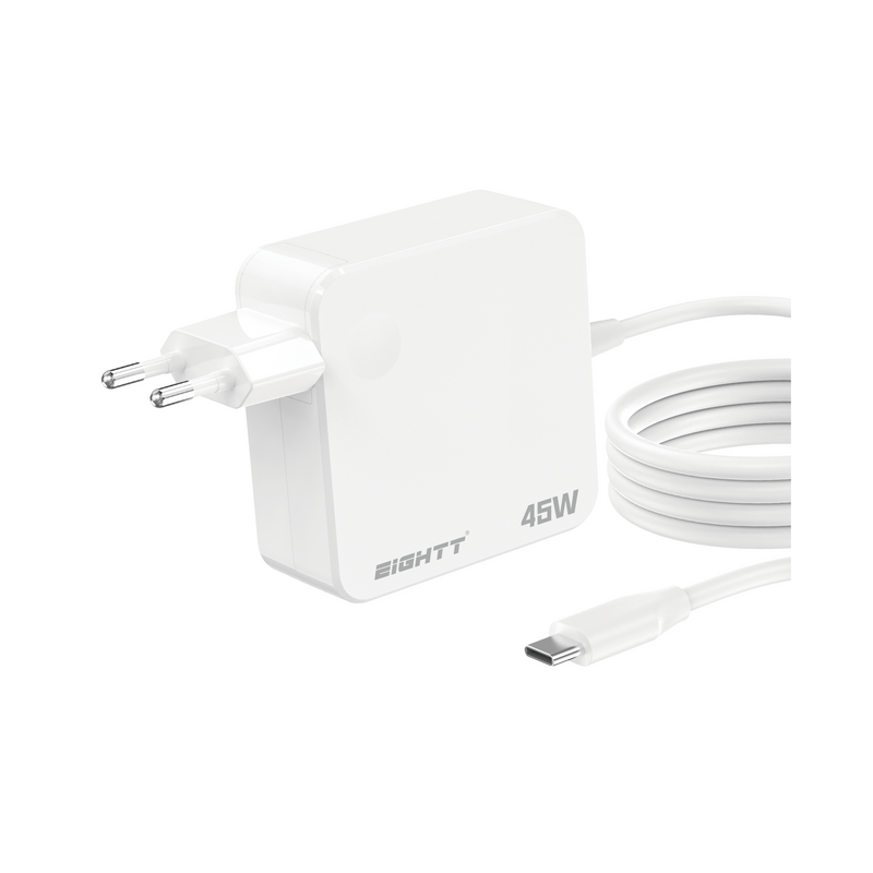 Eightt Cargador 45w Usb-C Gan Tech Blanco
