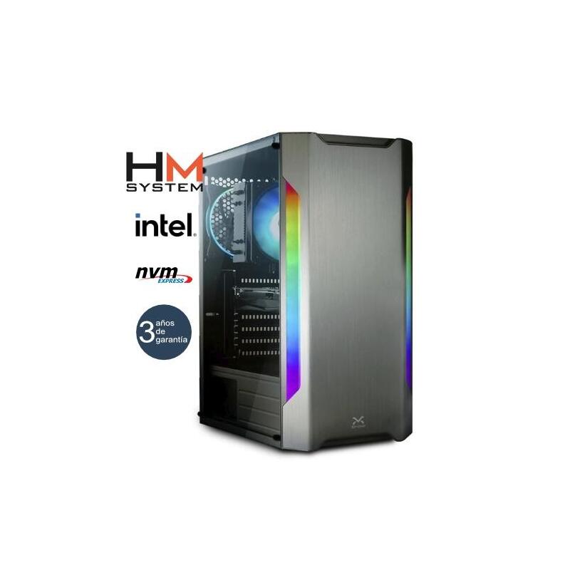El Hm System Intel Omega Gaming Es Ideal Para Entusiastas En El Mundo Gaming. Dentro De La Gama Media, Se Compone De Una Placa Msi De Gama Media, Con Grafica Rtx 5060 8gb Capaz De Manejar Todo Tipo De Juegos Con Fluidez. La Fuente Redragon 