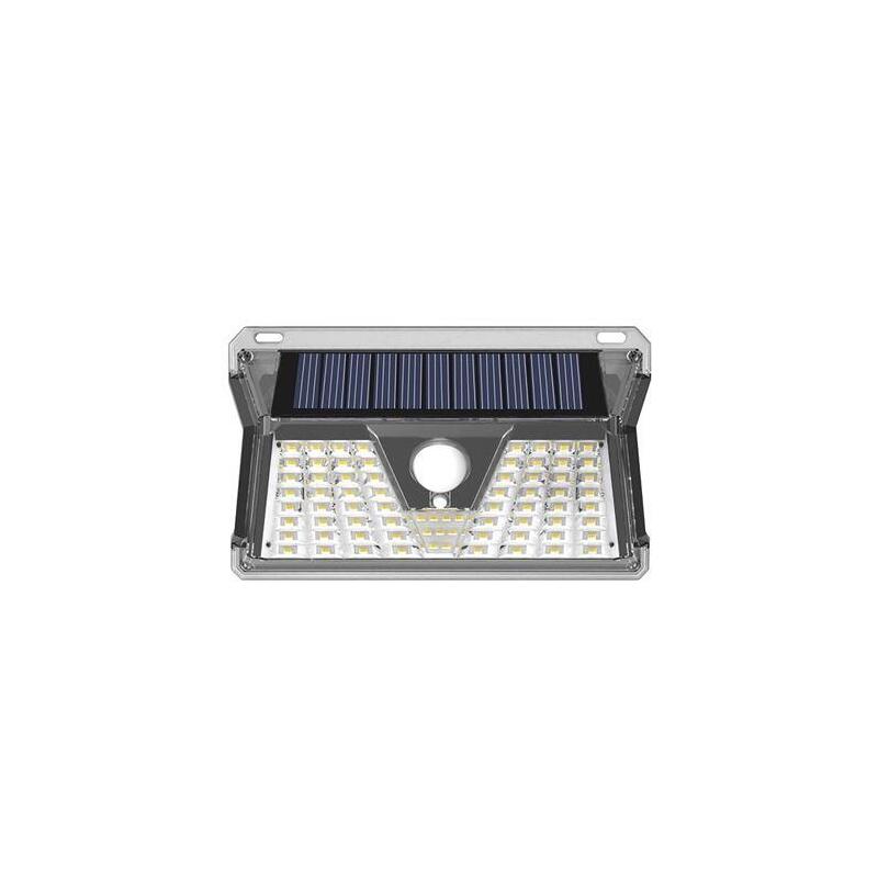 Elbat Aplique Led Solar - 260lm - Luz Fria 6500k - Sensor De Movimiento - Bateria 1200mah