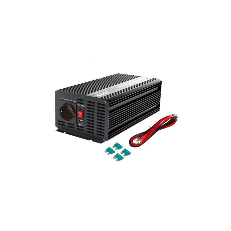 Elbat Convertidor De Corriente Onda Pura 1000w - Negro