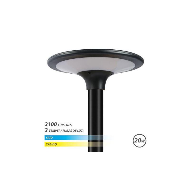 Elbat Farola Led Solar 20w 2100lm 3000k/6000k - Negro