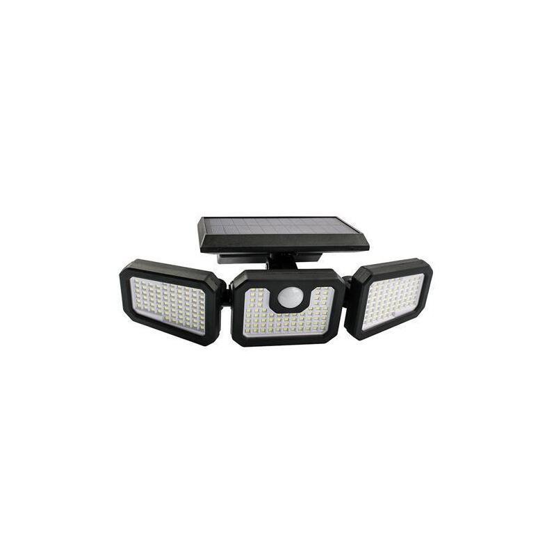 Elbat Foco Solar Triple - 800lm - Luz Fria 6500k - Sensor De Movimiento