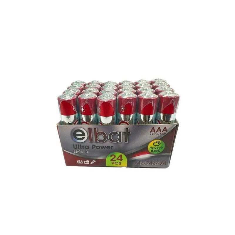 Elbat Pack 24 Pcs Pilas Alcalinas Lr03/Aaa - Varios